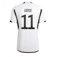 Koszulka piłkarska Niemcy Mario Gotze #11 Strój Domowy MŚ 2022 tanio Krótki Rękaw